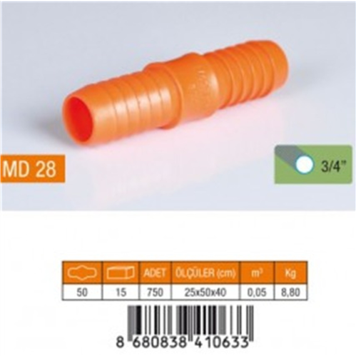 3/4 NORMAL PLS. HORTUM EKİ (50/750)